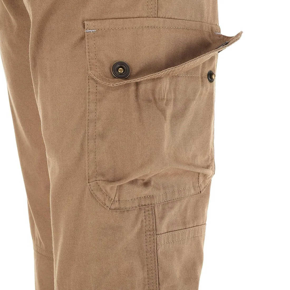 Hike 500 Boys' Hiking Warm Trousers - Brown