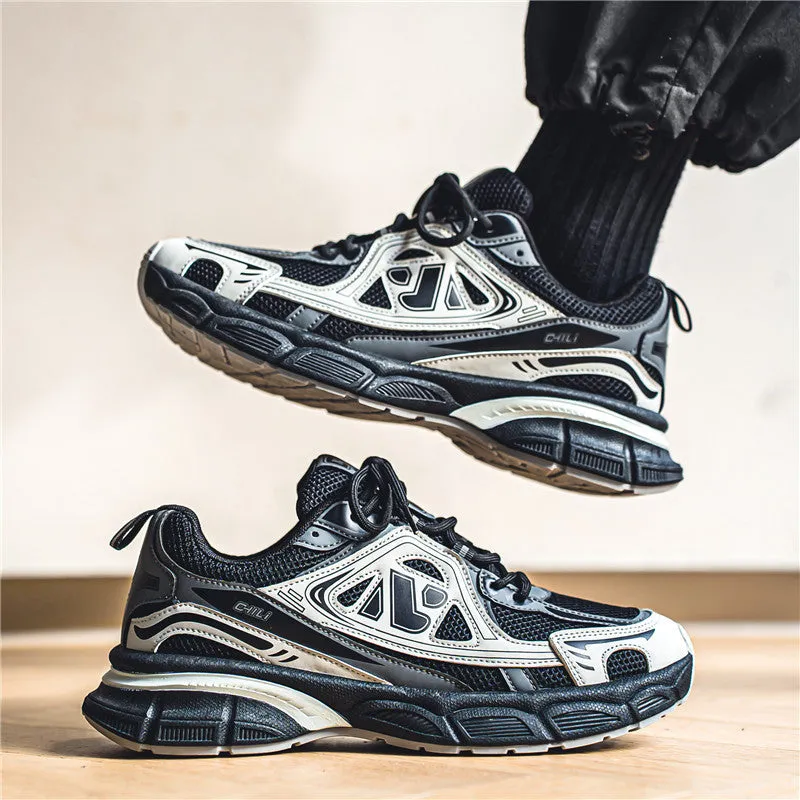 INSTOCK-casual low-top mesh travel shoes fashion  men's sports