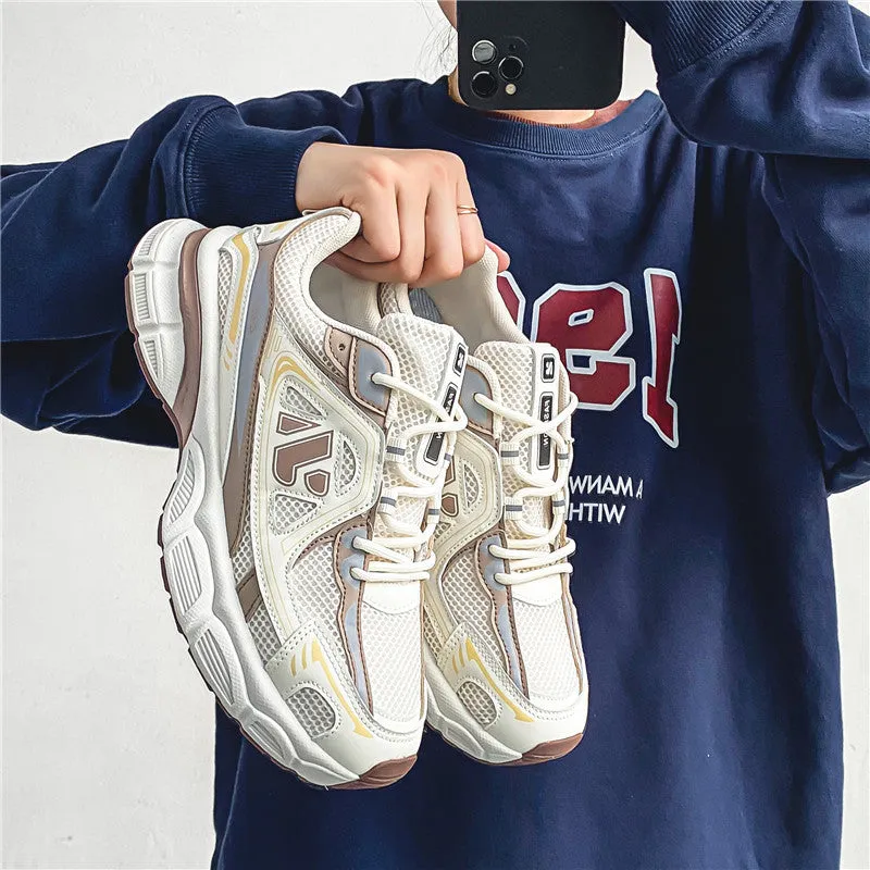 INSTOCK-casual low-top mesh travel shoes fashion  men's sports