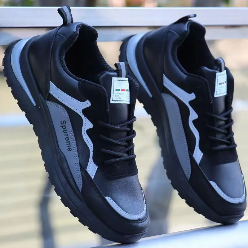 INSTOCK-men's leather waterproof shoes