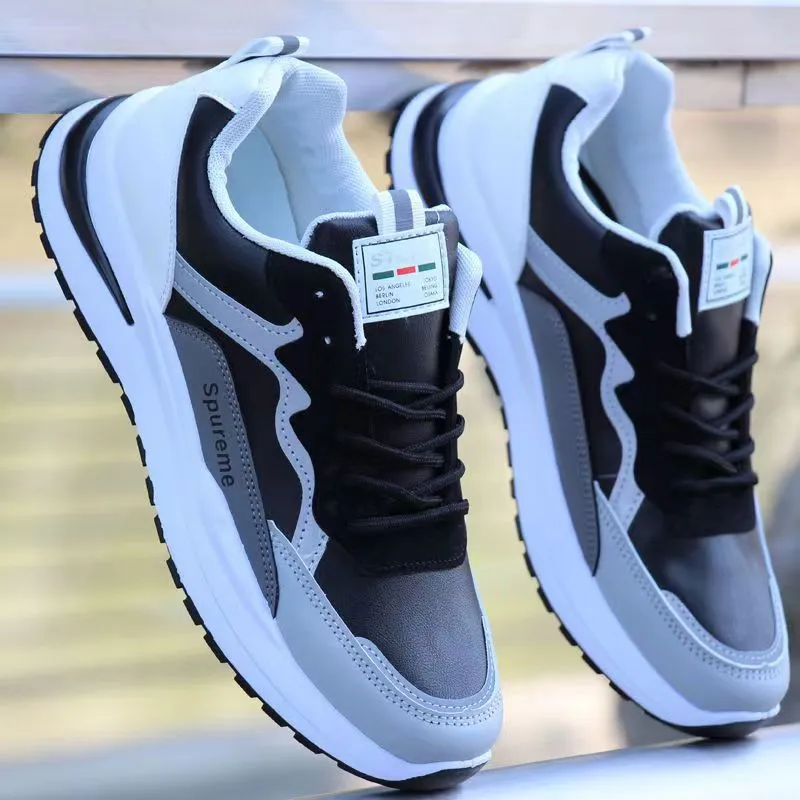 INSTOCK-men's leather waterproof shoes