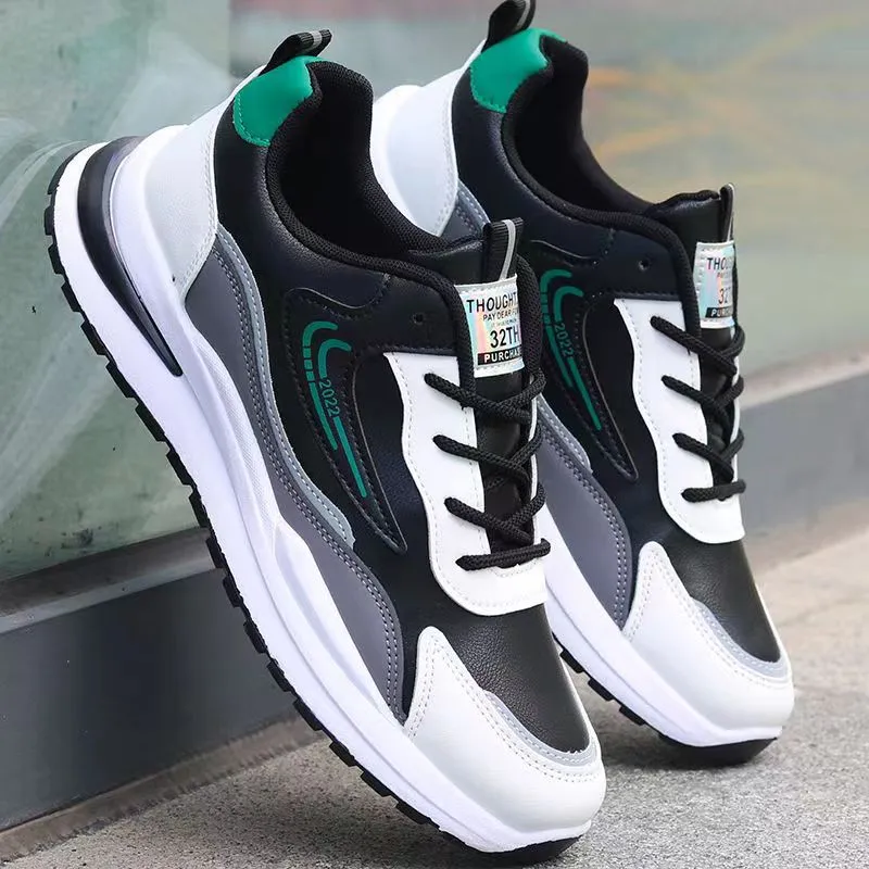 INSTOCK-men's leather waterproof shoes