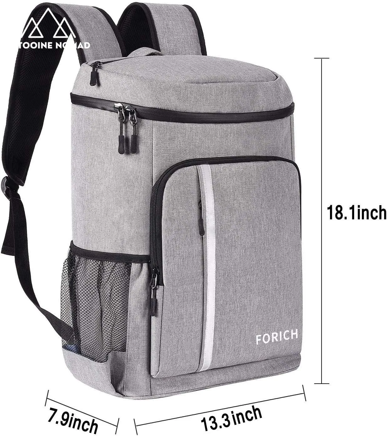 insulated backpack cooler bag for beach, picnics, hiking