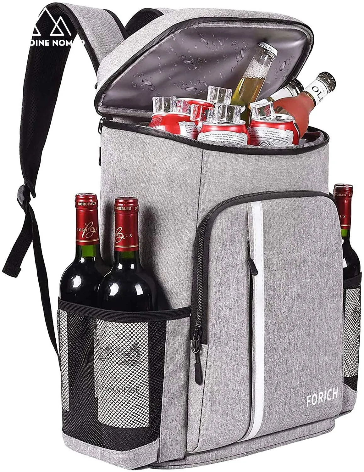 insulated backpack cooler bag for beach, picnics, hiking