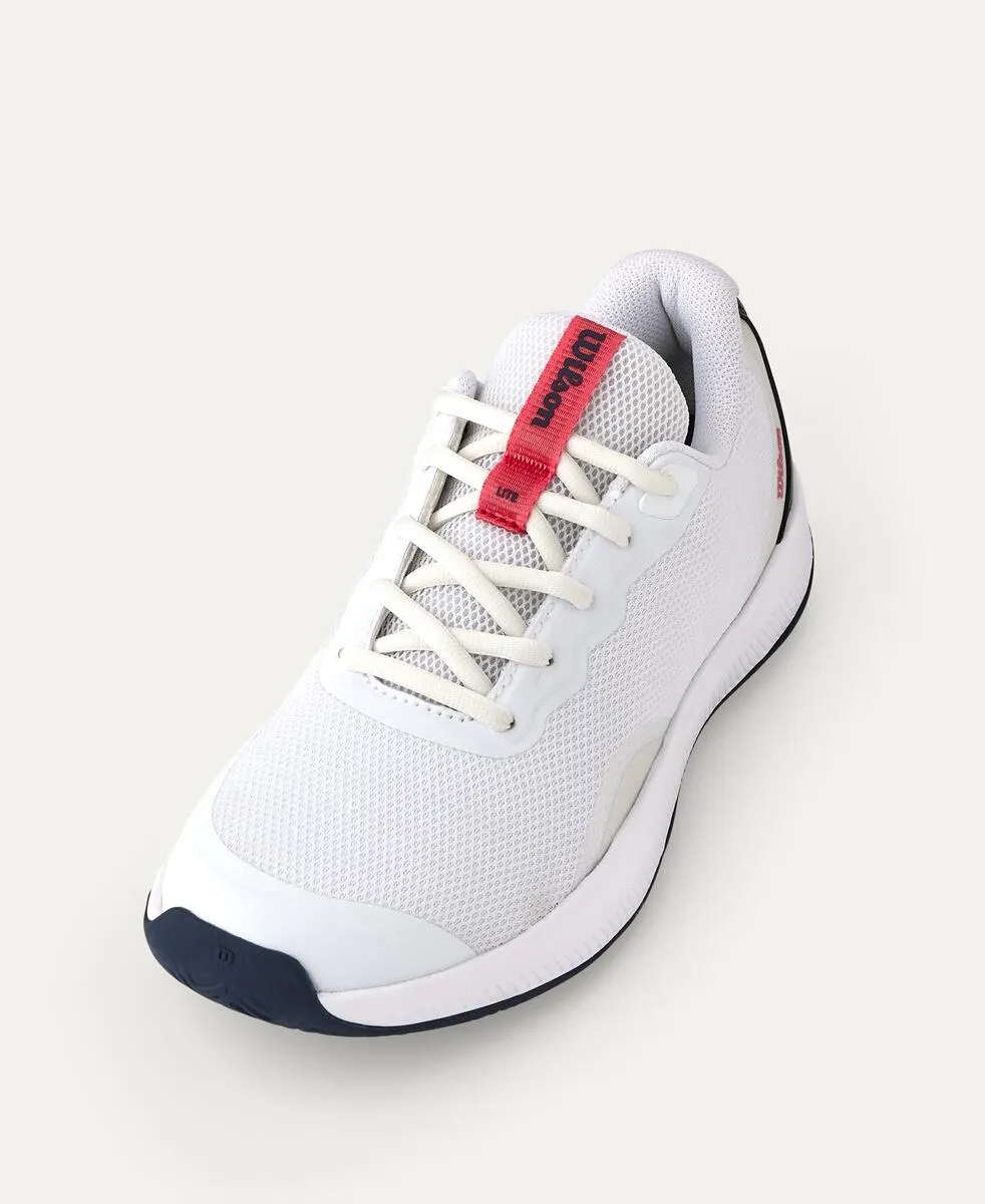 Intrigue Lite Women's Tennis Shoe - White, Navy Blazer, Dubarry