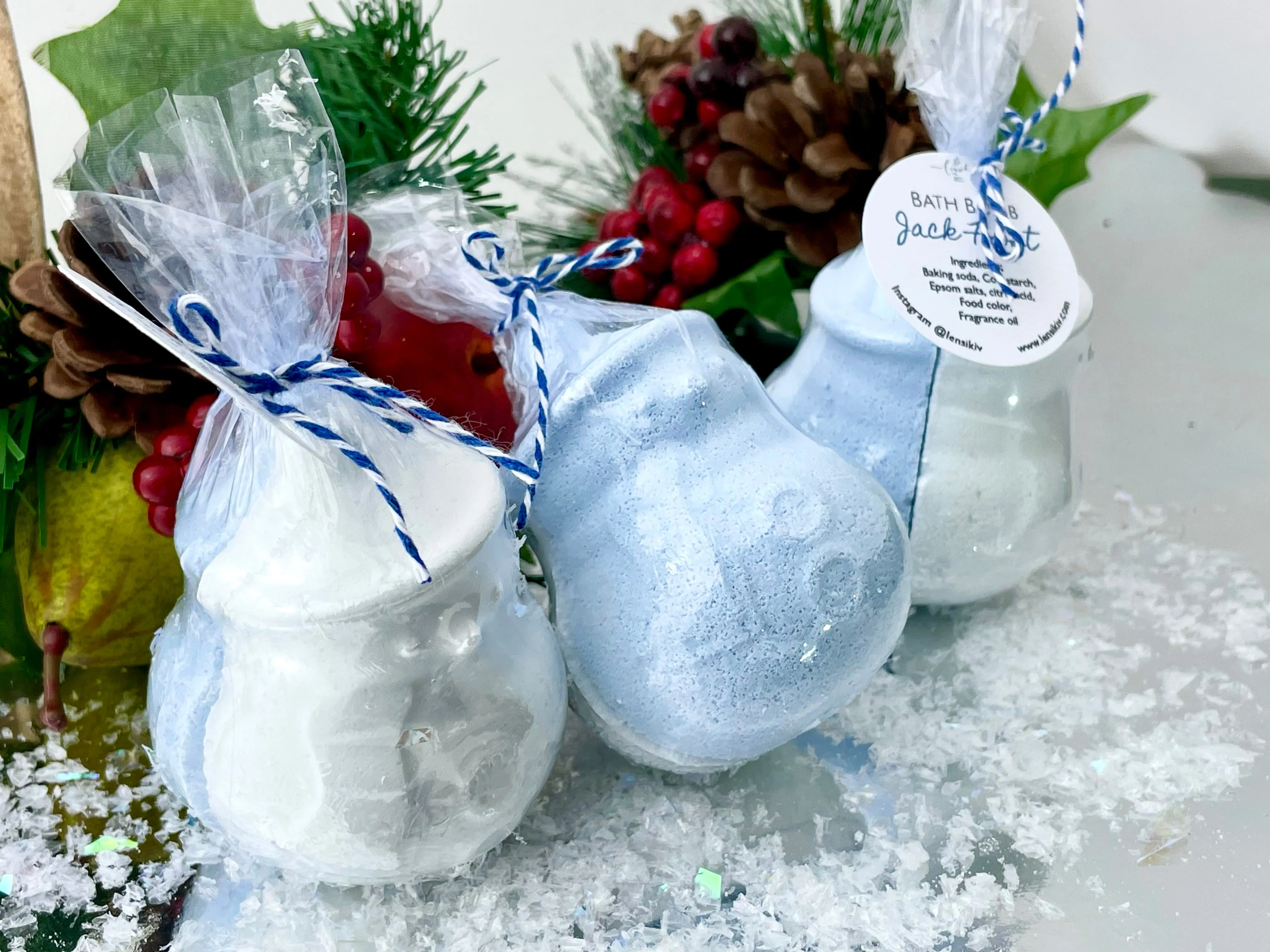 Jack Frost Bath bombs set