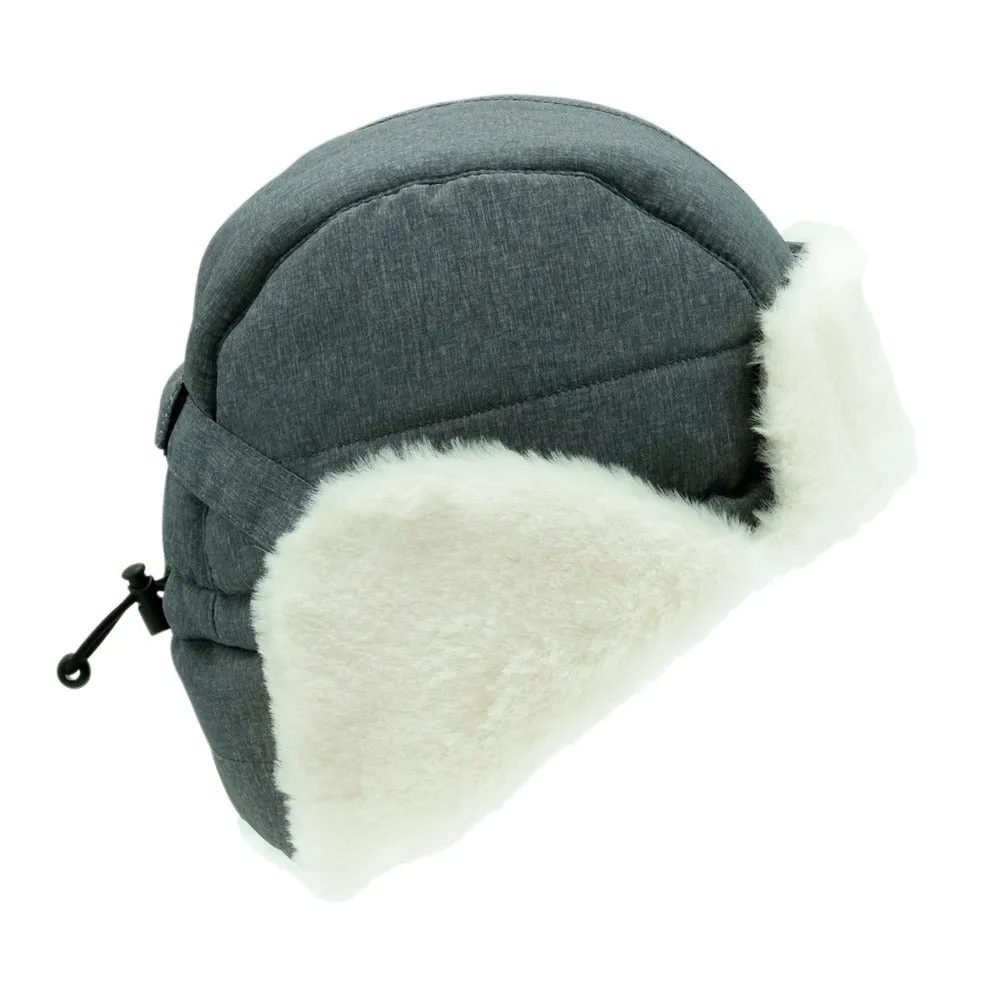 Jan&Jul Toasty-Dry Trapper Hat - Heather Grey