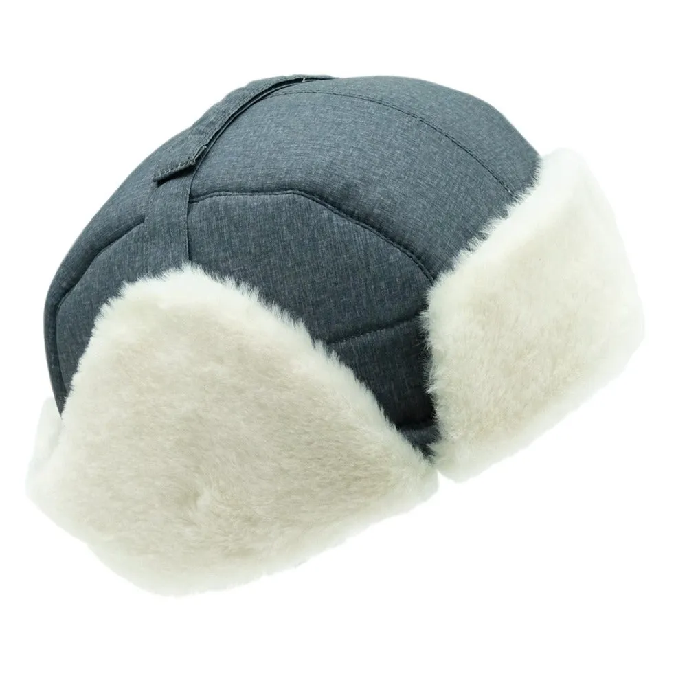 Jan&Jul Toasty-Dry Trapper Hat - Heather Grey