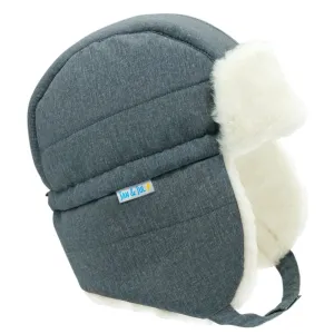 Jan&Jul Toasty-Dry Trapper Hat - Heather Grey