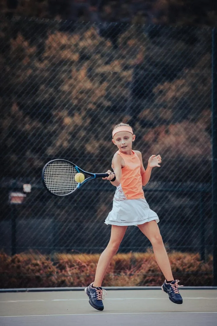 JUPE TENNIS FILLE 900 BLANCHE