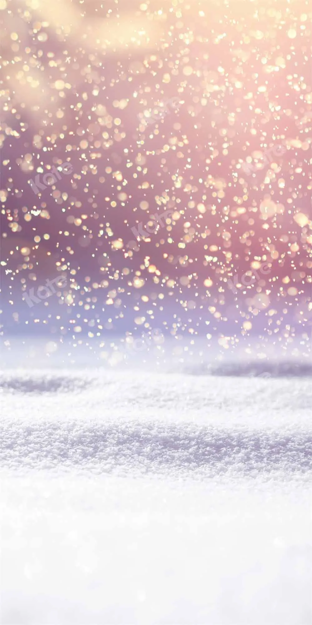 Kate Bokeh Winter Snowflake Backdrop Designed by Chain Photography
