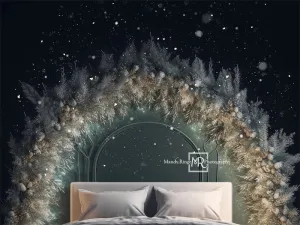 Kate Winter Snow Headboard Backdrop Designed by Mandy Ringe Photography