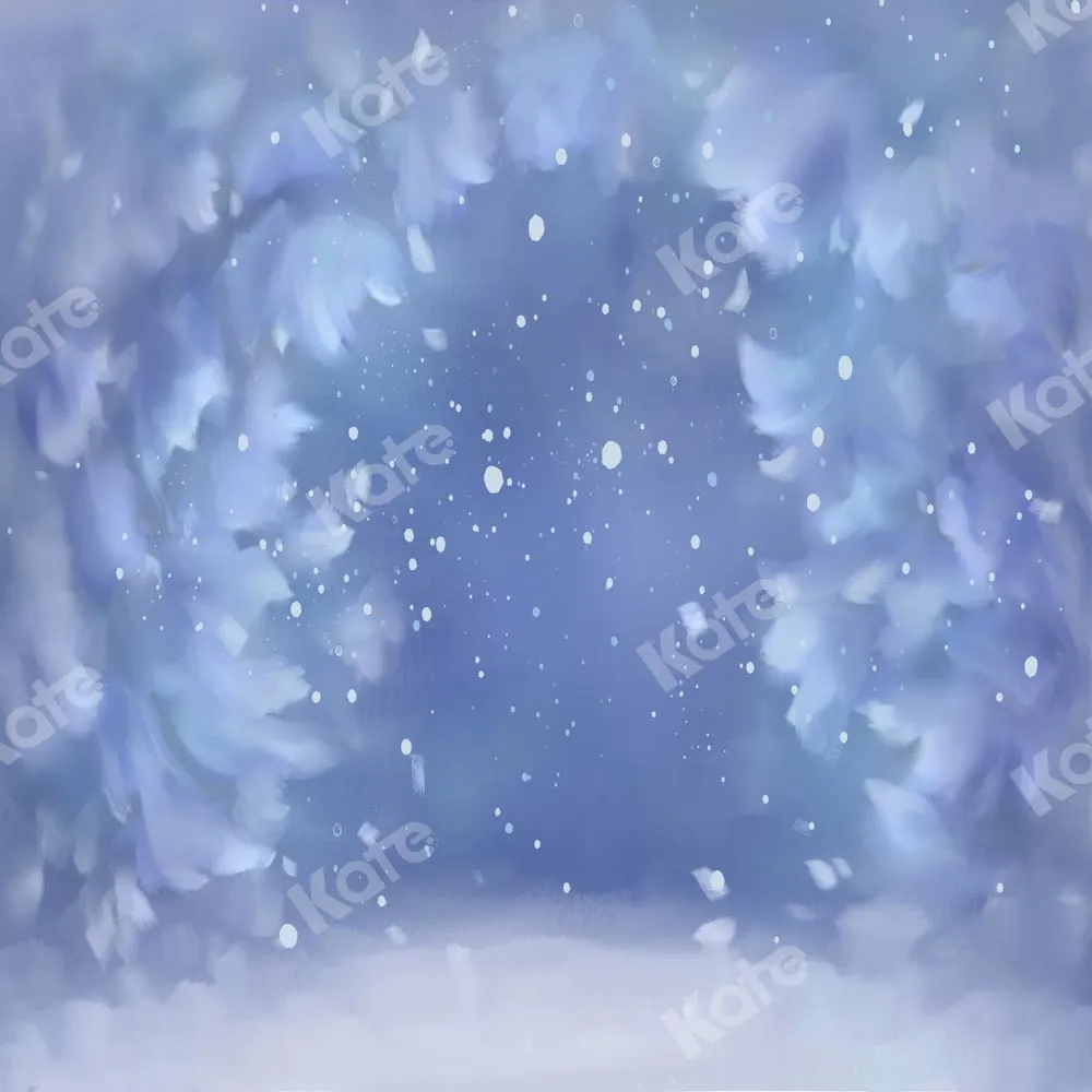 Kate Winter Snowflake Blue Dream Backdrop Designed by GQ