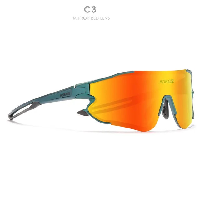 KDEAM Durable TR90 Sports Sunglasses Polarized Scratch-resistant