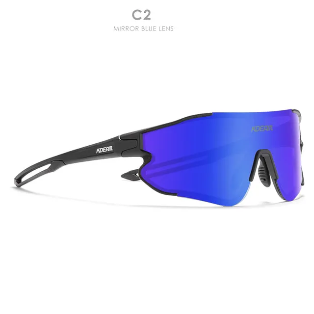KDEAM Durable TR90 Sports Sunglasses Polarized Scratch-resistant