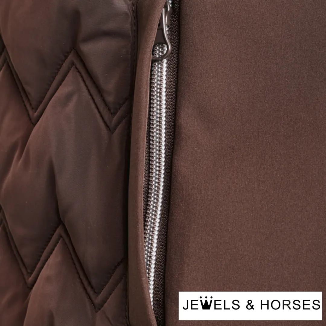 Kingsland KL Sia Ladies Insulated Body Warmer - Brown Black Coffee