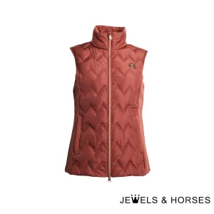 Kingsland KL Sia Ladies Insulated Body Warmer - Brown Hot Chocolate
