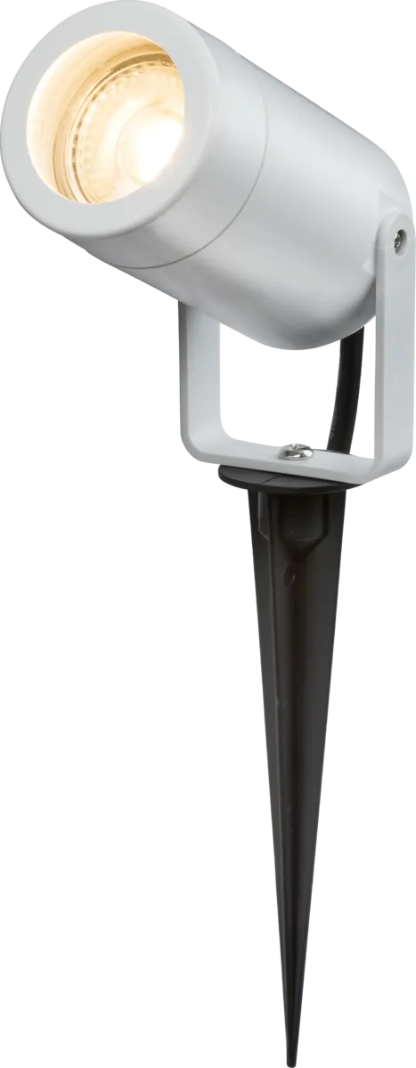 Knightsbridge EASPK1W EAMON 230V IP65 GU10 Polycarbonate Spike Light - White