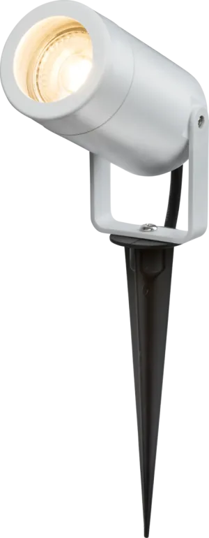 Knightsbridge EASPK1W EAMON 230V IP65 GU10 Polycarbonate Spike Light - White
