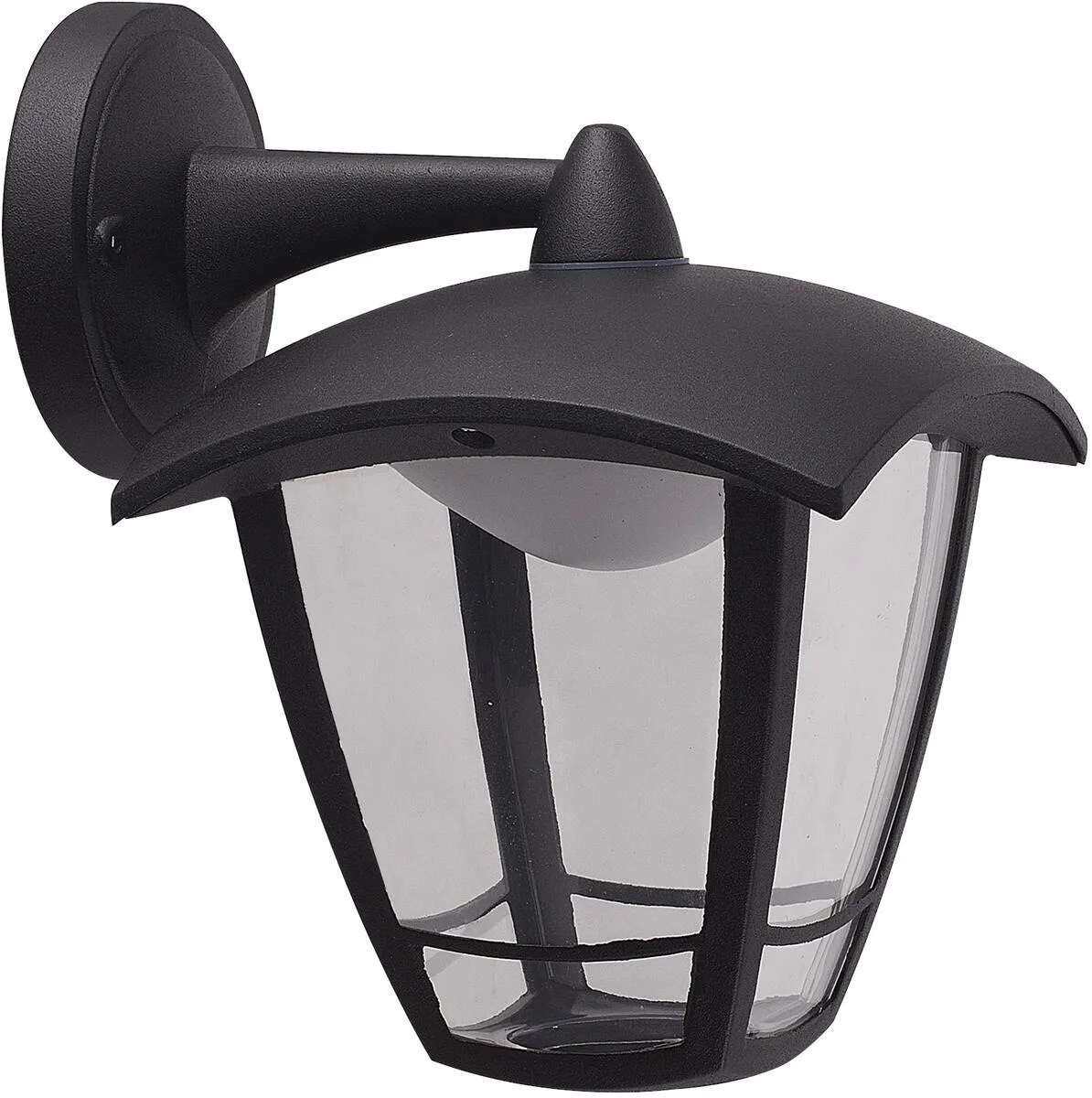 Knightsbridge TORODO TORO 230V IP44 8W LED Coach Lantern with Adjustable CCT - Black