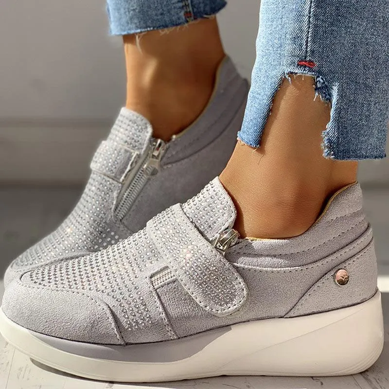 Knitted Breathable Casual Muffin Sneakers