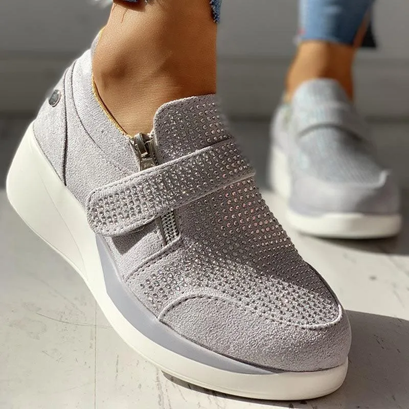 Knitted Breathable Casual Muffin Sneakers