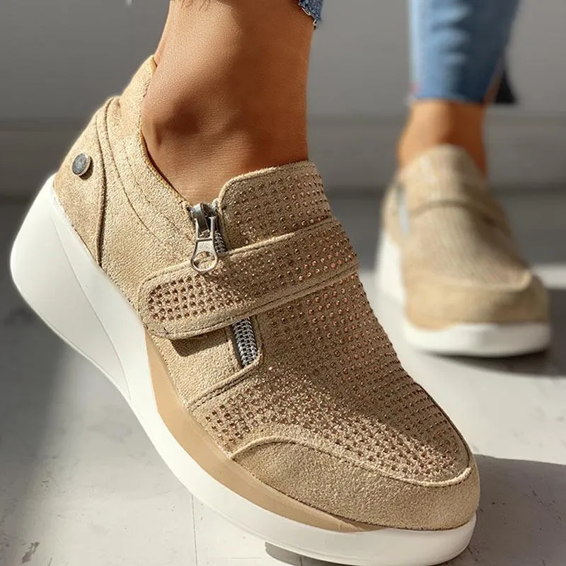 Knitted Breathable Casual Muffin Sneakers