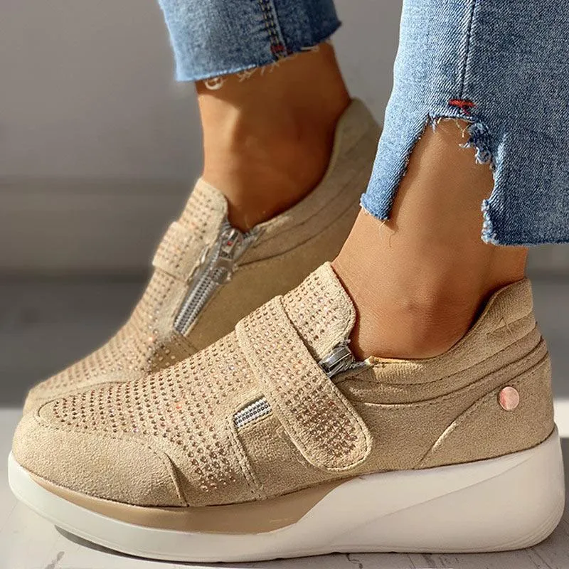Knitted Breathable Casual Muffin Sneakers