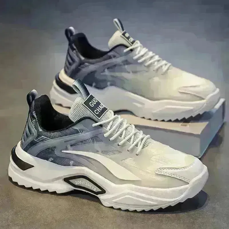 Lace-up Dad Shoes Fashion Thick-soled Sports Shoes Casual Breathable Sneakers For Men