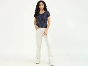 Ladies Round Neck Printed Top