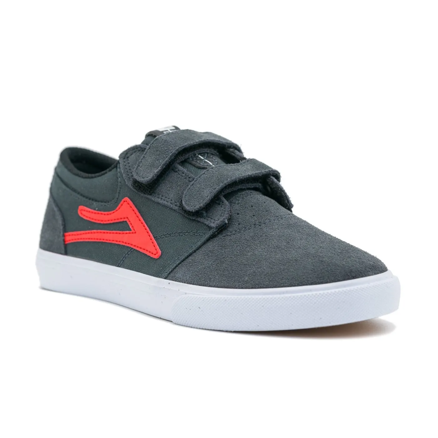 Lakai Griffin Kids - Charcoal/Flame Suede