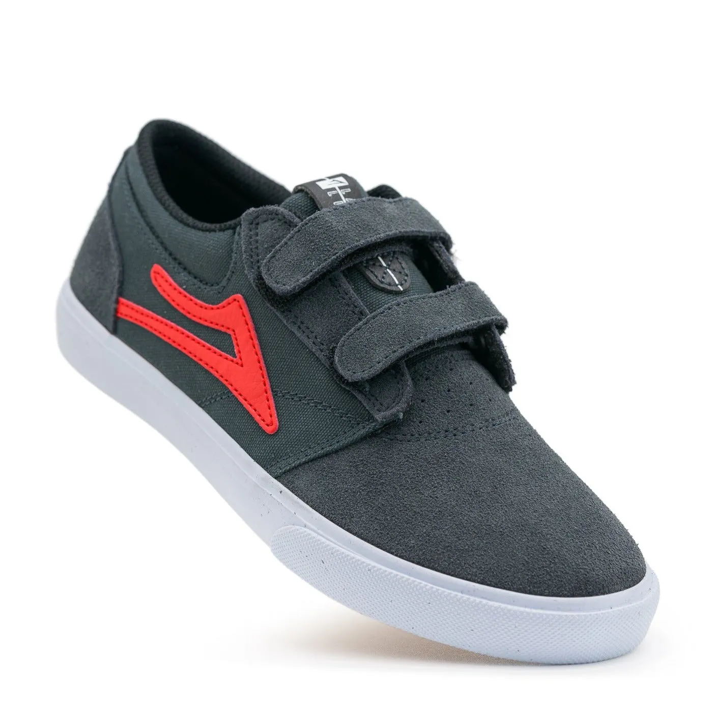Lakai Griffin Kids - Charcoal/Flame Suede