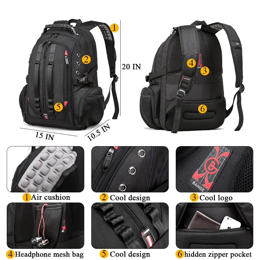 Large Laptop Casual Backpack 17 inch Durable XL Heavy Duty Travel Backpack