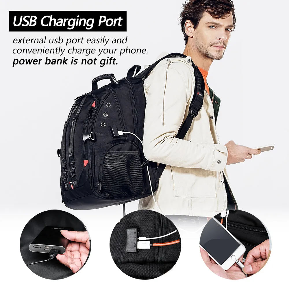 Large Laptop Casual Backpack 17 inch Durable XL Heavy Duty Travel Backpack