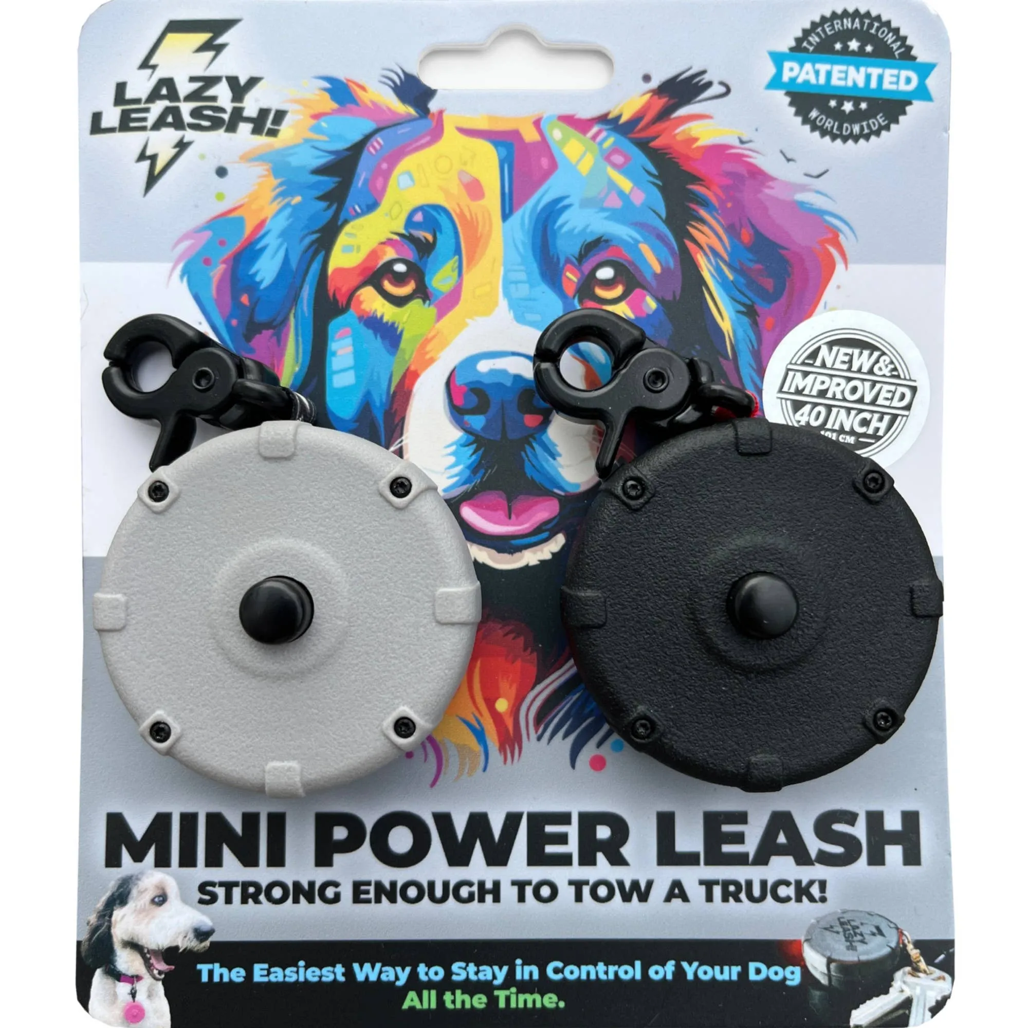Lazy Leash! - NEW! Lazy Leash! (2pc) Hangers - Pink, Aqua, Gray   Black