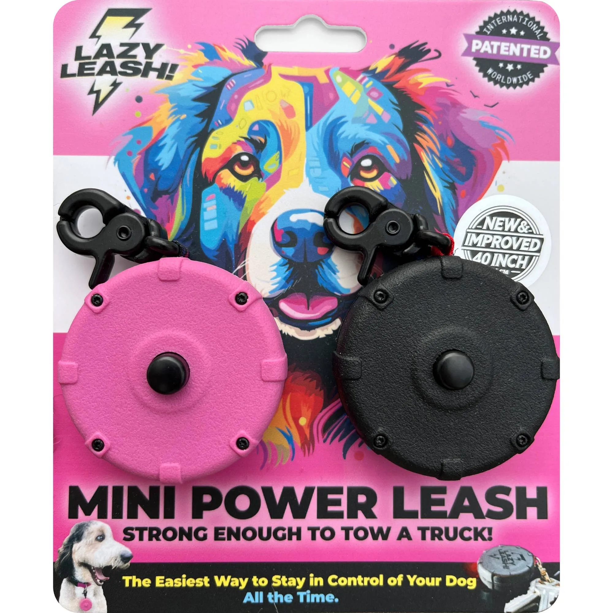 Lazy Leash! - NEW! Lazy Leash! (2pc) Hangers - Pink, Aqua, Gray   Black