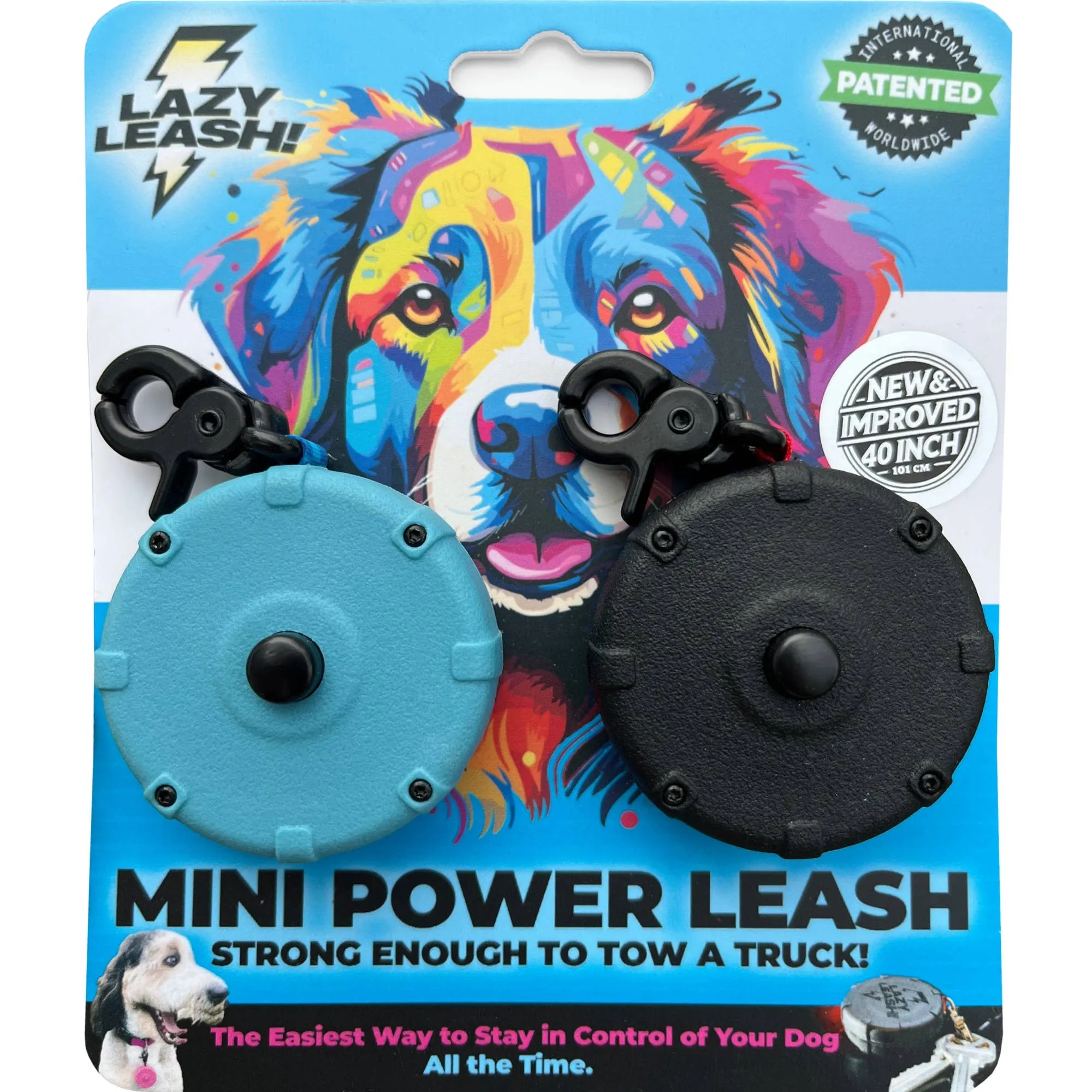 Lazy Leash! - NEW! Lazy Leash! (2pc) Hangers - Pink, Aqua, Gray   Black
