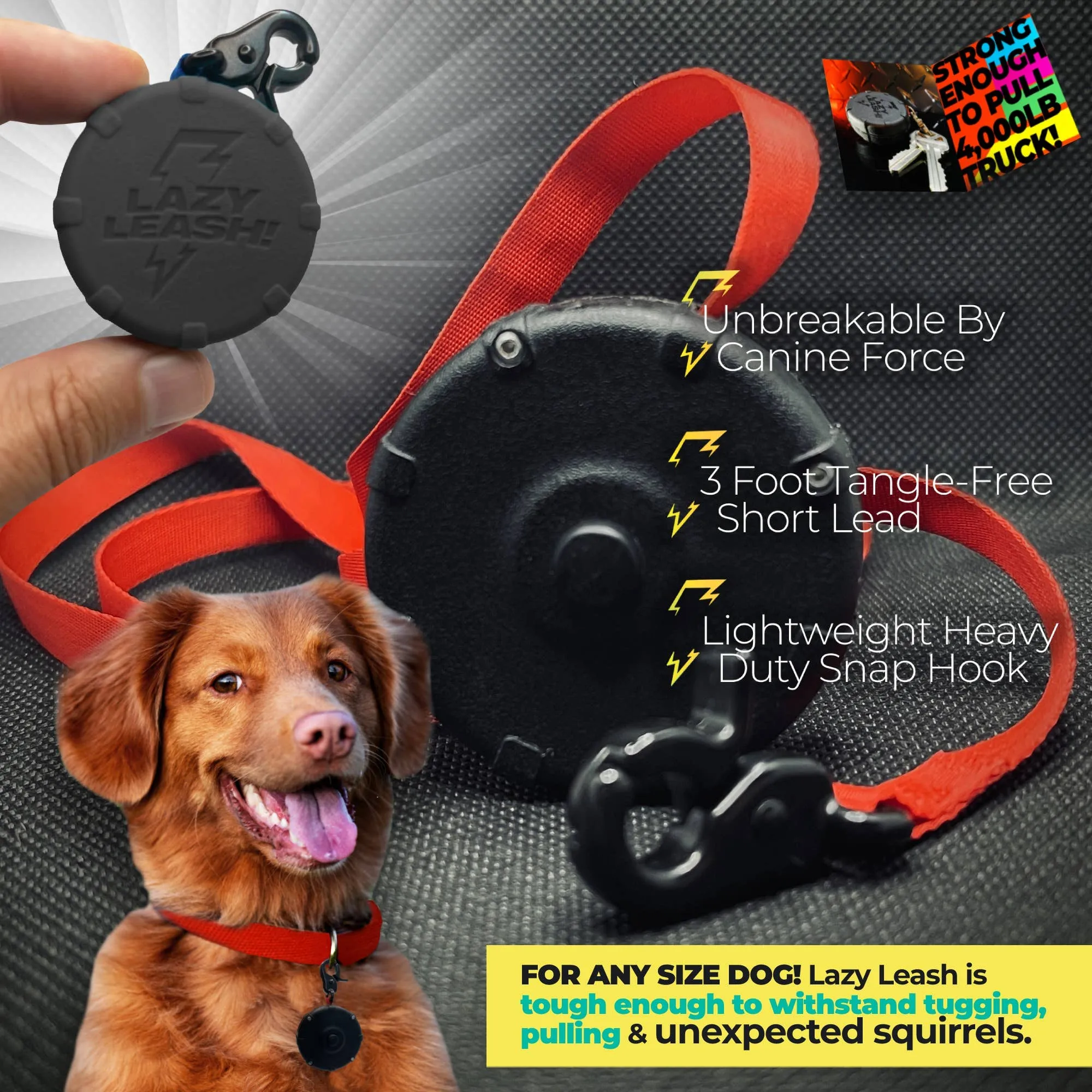 Lazy Leash! - NEW! Lazy Leash! (2pc) Hangers - Pink, Aqua, Gray   Black