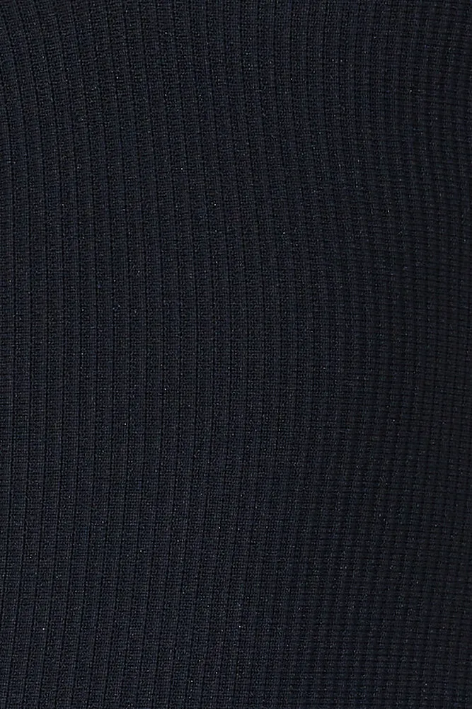 Let's Pair Ribbed Bodysuit Black