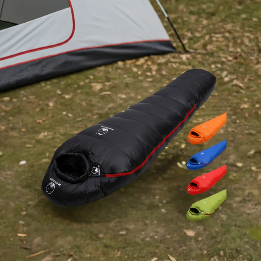 Light Weighted Thermal Mummy Style White Goose Down Sleeping Bag For All Seasons Travel