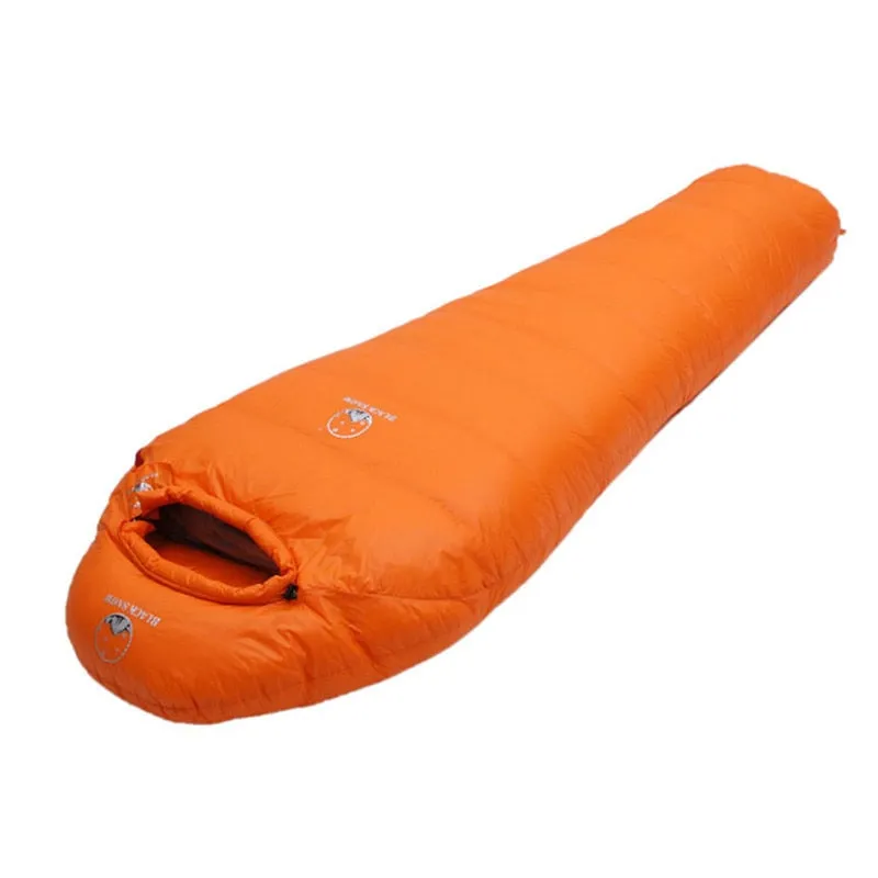 Light Weighted Thermal Mummy Style White Goose Down Sleeping Bag For All Seasons Travel
