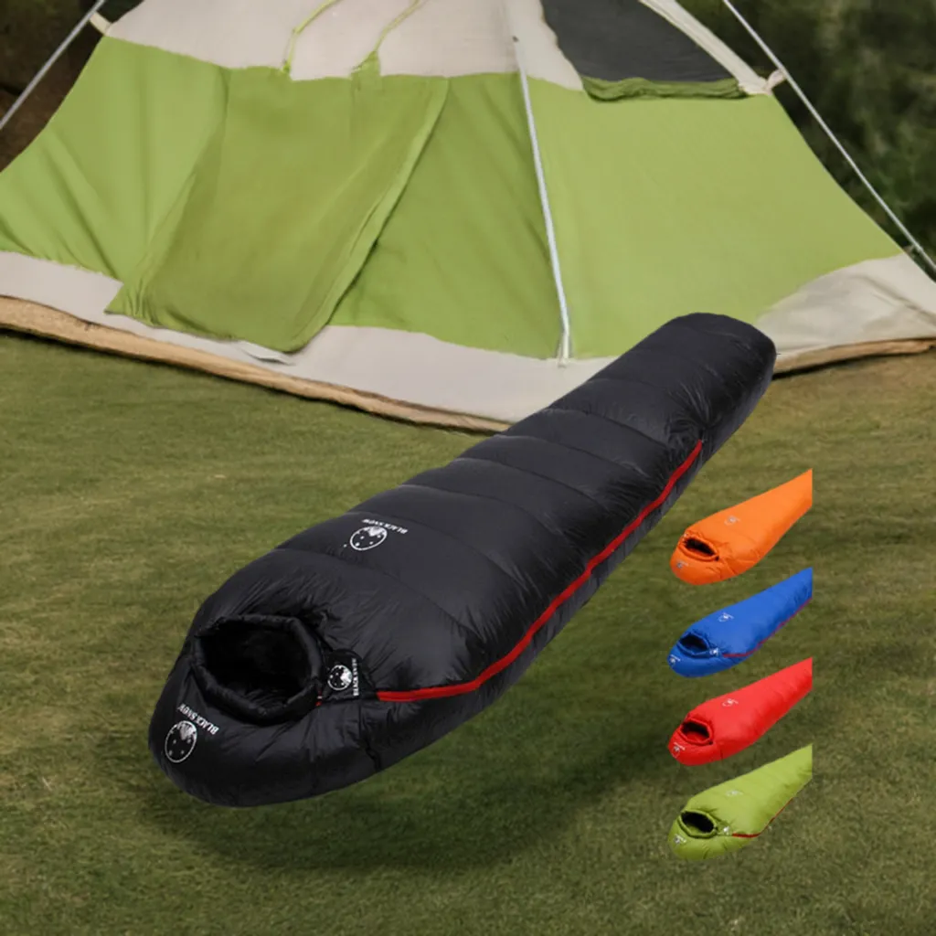 Light Weighted Thermal Mummy Style White Goose Down Sleeping Bag For All Seasons Travel