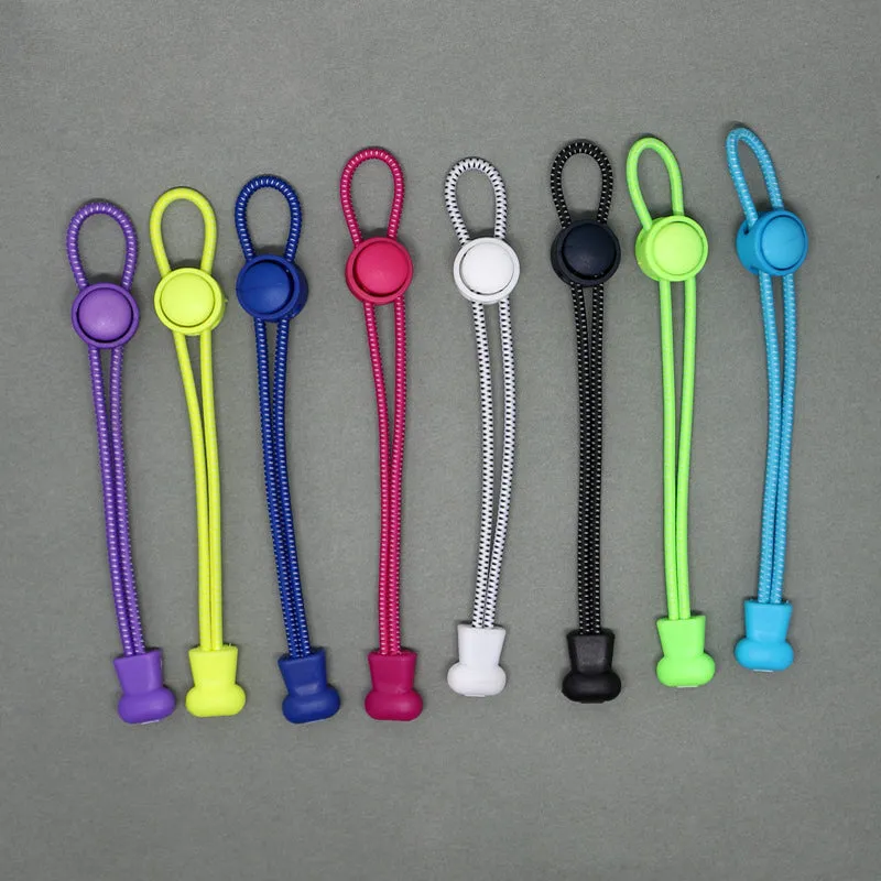 Lock Laces No Tie Elastic Shoelaces for Kids & Adults - Stretch Shoe Laces for Sneakers  Black_100cm