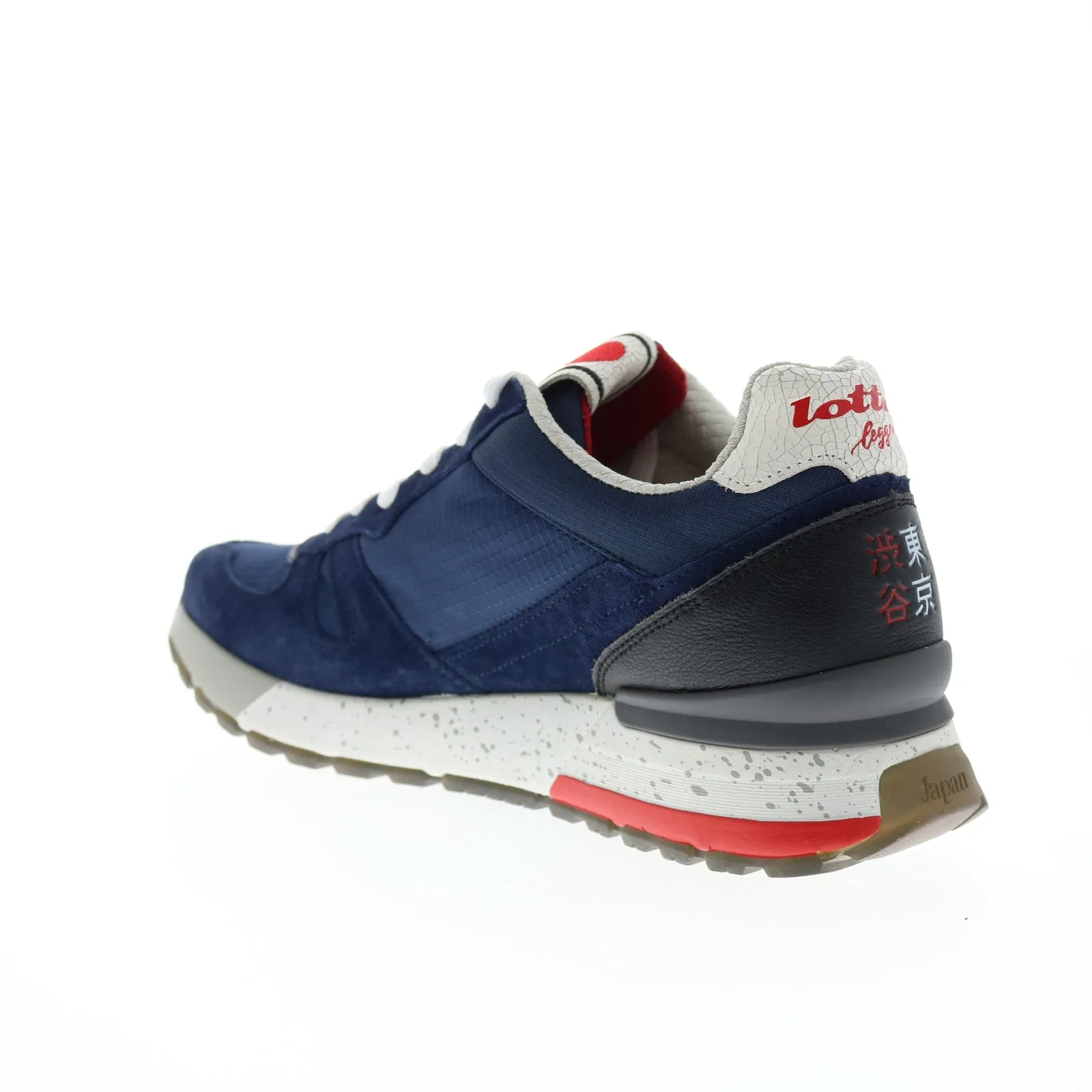 Lotto Tokyo Shibuya LOF21M217139 Mens Blue Suede Lifestyle Sneakers Shoes