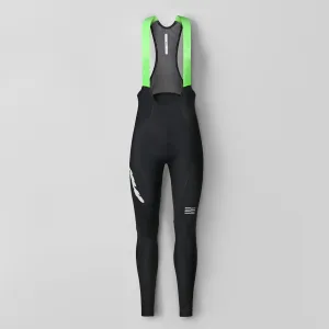 MAAP Women's Eclipse Team Thermal Winter Tights - Black/Fluro Green