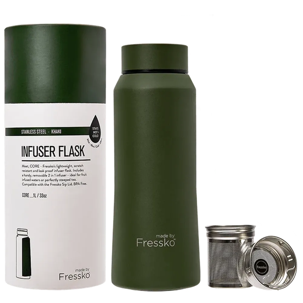 Made by Fressko CORE Insulated Infuser Flask with 2 in 1 Infuser - 1L