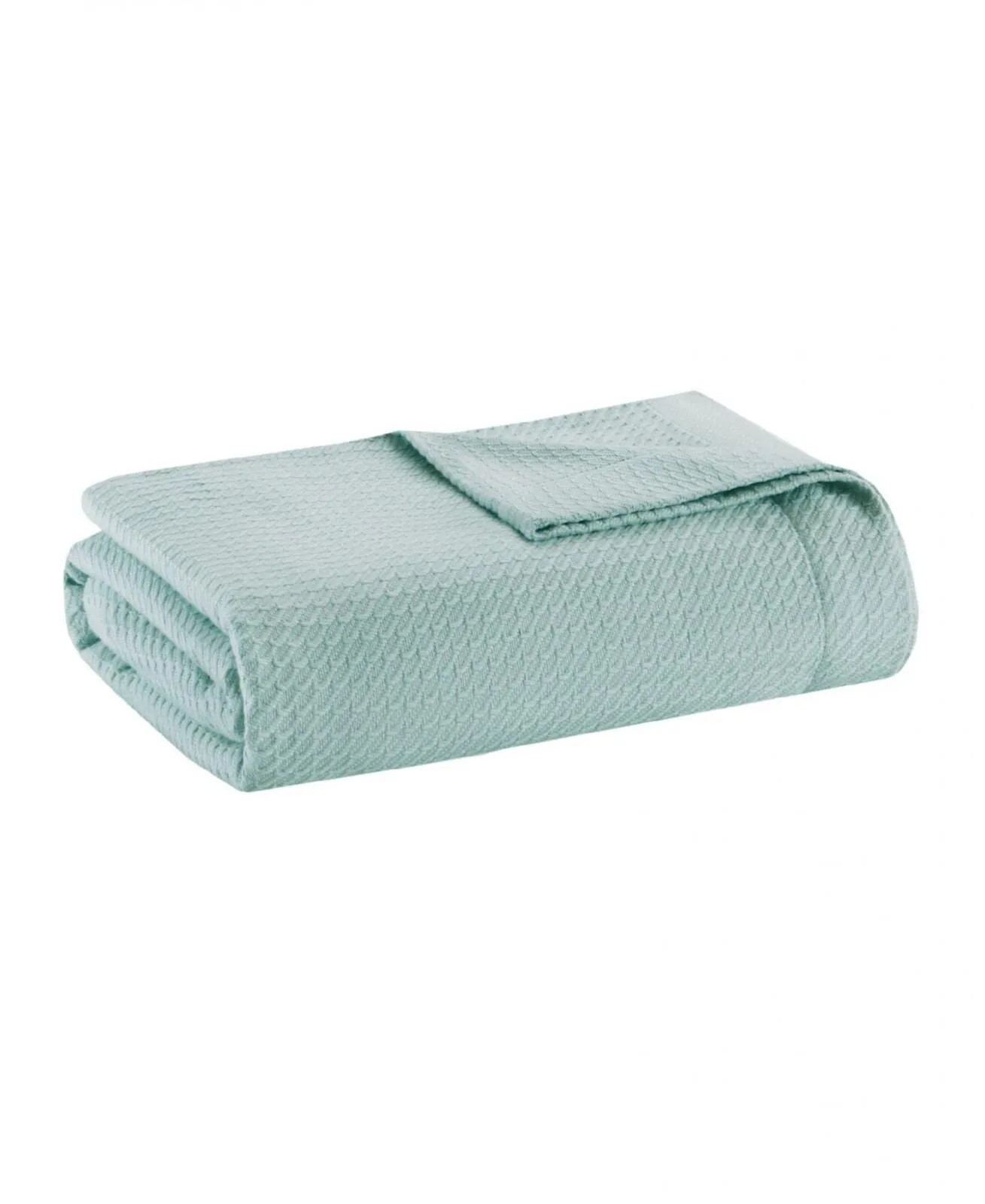 Madison Park Egyptian Cotton Breathable Weave Blanket Seafoam Green King