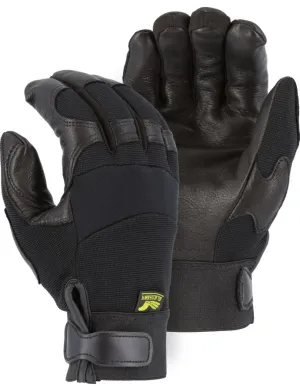 Majestic Gloves 2151H Winter Black Hawk Gloves Deerskin Palm [per pair]
