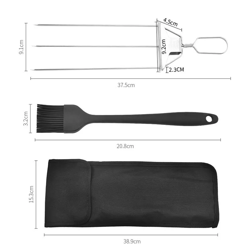 MasterGrill 3 Way Grill Skewers - GrillSavant