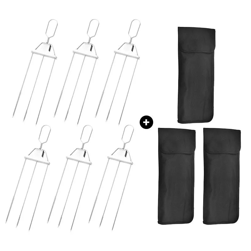 MasterGrill 3 Way Grill Skewers - GrillSavant